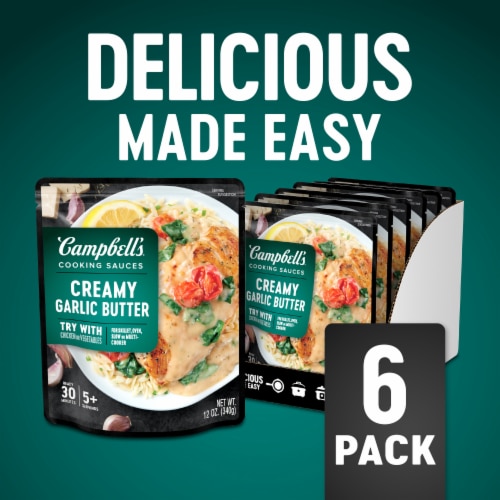 Campbell's® Creamy Garlic Butter Chicken Oven Sauce Perspective: back