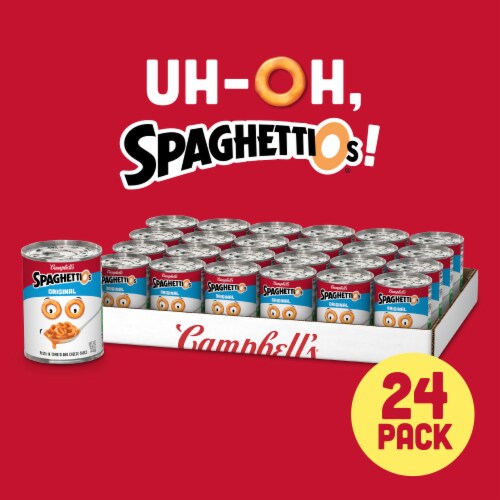 SpaghettiOs Original Canned Pasta Case Lot Sale Perspective: back