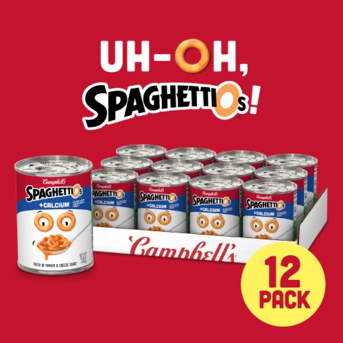 Campbell's® SpaghettiOs® Original Canned Pasta Plus Calcium Perspective: back