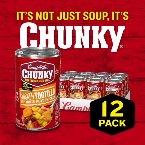 Campbell's® Chunky® Chicken Tortilla with Grilled White Chicken Meat Soup Perspective: back