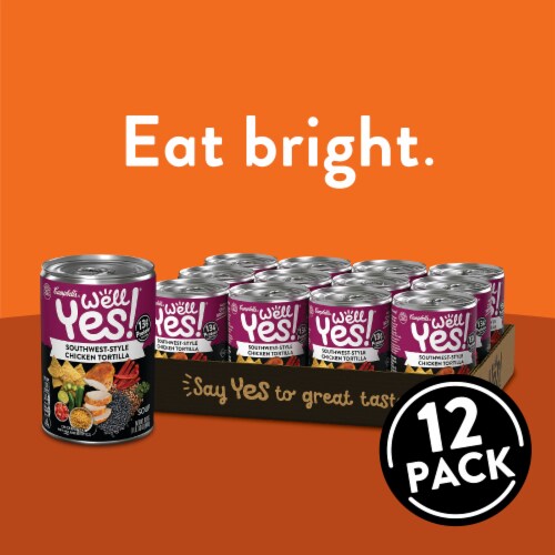 Campbell's Well Yes Chicken Tortilla Soup Case Sale Perspective: back