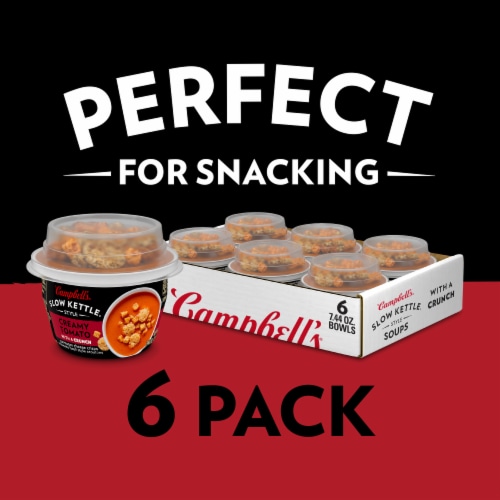 Campbell's Slow Kettle Style Creamy Tomato Soup With A Crunch Perspective: back