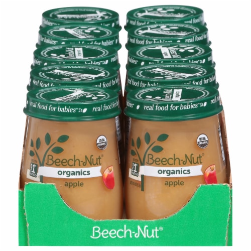 Beech-Nut® Organics Just Apples Stage 1 Baby Food Perspective: back