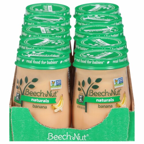 Beech-Nut® Naturals Banana Stage 1 Baby Food Perspective: back
