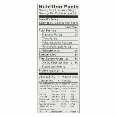 Dare Original Flax Breton Cracker, 4.76 OZ (Pack of 6) Perspective: back