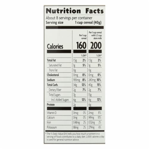Nature's Path Organic® Golden Turmeric Cereal Perspective: back