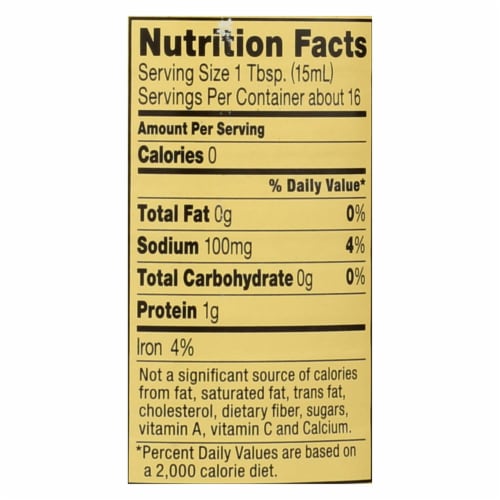 Reese Clam Juice Bottle - Case of 6 - 8 Fl oz. Perspective: back