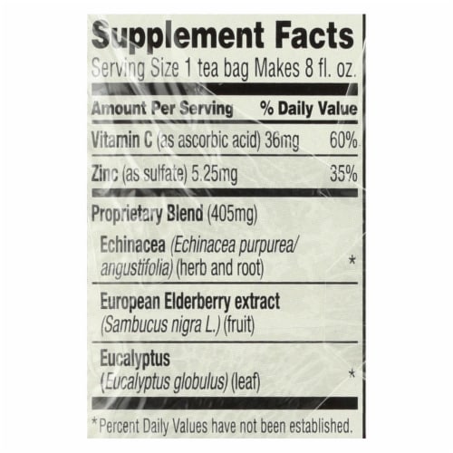Celestial Seasonings Sleepytime Echinacea Complete Care Wellness Tea Perspective: back