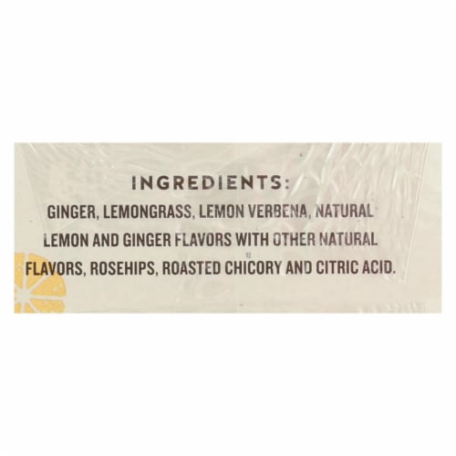 Celestial Seasonings Herbal Tea - Jammin' Lemon Ginger - Caffeine Free - Case of 6 - 20 Bags Perspective: back
