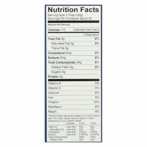 Gluten Free All-Purpose Flour Perspective: back