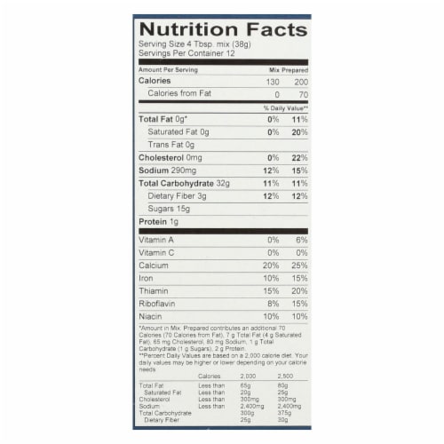 King Arthur Muffin Mix - Case of 6 - 16 oz. Perspective: back