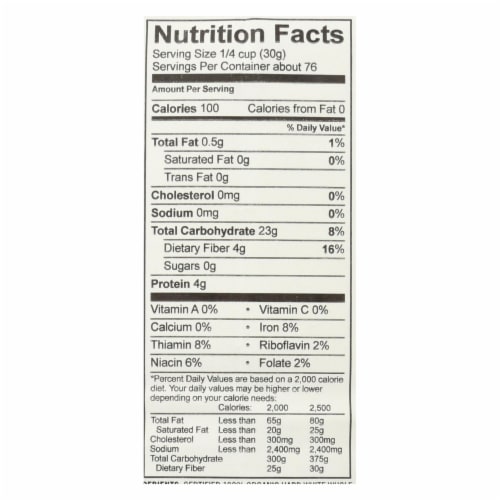 King Arthur Whole Wheat Flour - Case of 6 - 5 Perspective: back