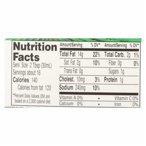 Hidden Valley Organic Ranch - Original - Case of 6 - 16 Fl oz. Perspective: back