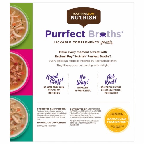 Rachael Ray Nutrish Purrfect Broths Variety Pack Wet Cat Food