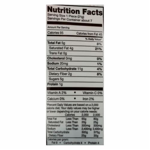 Jennies Coconut Bites - Organic - Cranberry Goji - Case of 6 - 5.25 oz Perspective: back