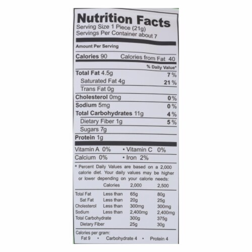 Jennies - Macaroon Chocolate Drizzle - Case of 6 - 5.25 OZ Perspective: back