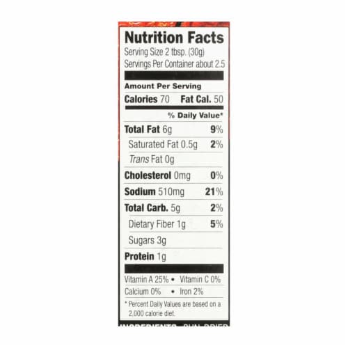 AMORE SUN-DRIED TOMATO PASTE, 2.8 OZ. Perspective: back