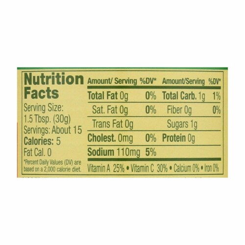 Mezzetta Roasted Bell Peppers - Case of 6 - 16 oz. Perspective: back