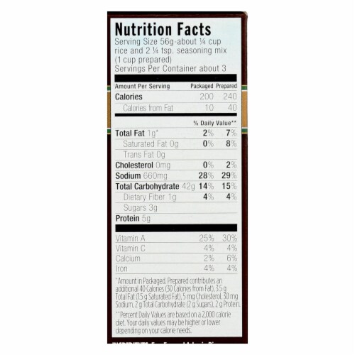 Lundberg Family Farms Butternut Squash Risotto - Case of 6 - 5.8 oz. Perspective: back