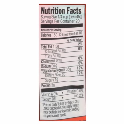 Lundberg Family Farms Organic Short Grain Brown Rice - Case of 6 - 2 lb. Perspective: back