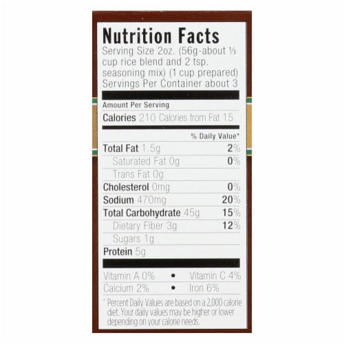 Lundberg Family Farms Whole Grain Rice and Wild Rice - Case of 6 - 6 oz. Perspective: back