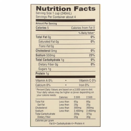 Emeril Organic Chicken Stock - Case of 6 - 32 Fl oz. Perspective: back