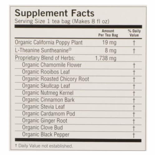 Yogi Bedtime Herbal Tea Caffeine Free Soothing Caramel - 16 Tea Bags - Case of 6 Perspective: back