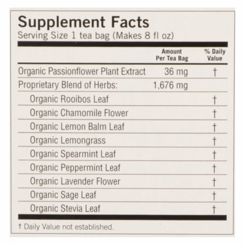 Yogi Stress ReliefHerbal Tea Caffeine Free Honey Lavender - 16 Tea Bags - Case of 6 Perspective: back