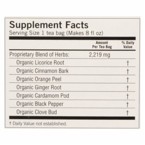 Yogi Egyptian Licorice - Case of 6 - 16 Bags Perspective: back