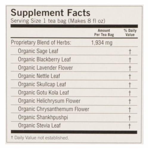 Yogi Relaxed Mind Herbal Tea Caffeine Free - 16 Tea Bags - Case of 6 Perspective: back