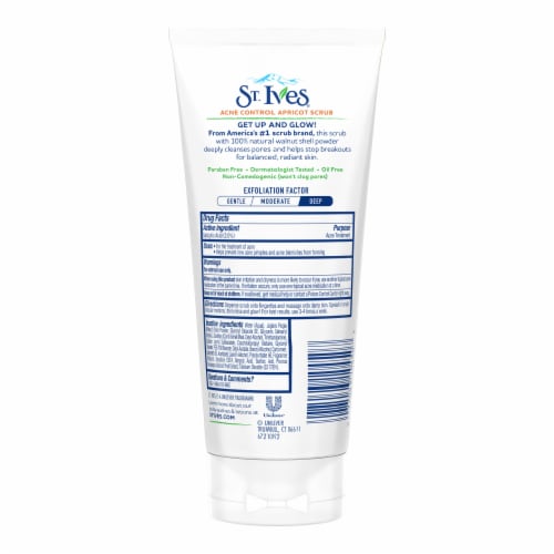 St. Ives® Acne Control Apricot Face Scrub Perspective: back