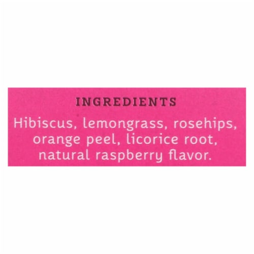 Stash Tea Wild Raspberry Caffeine Free, 20 Tea Bags Perspective: back