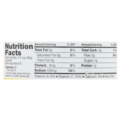 Kuhne Barrel Sauerkraut - Case of 6 - 28.5 oz. Perspective: back