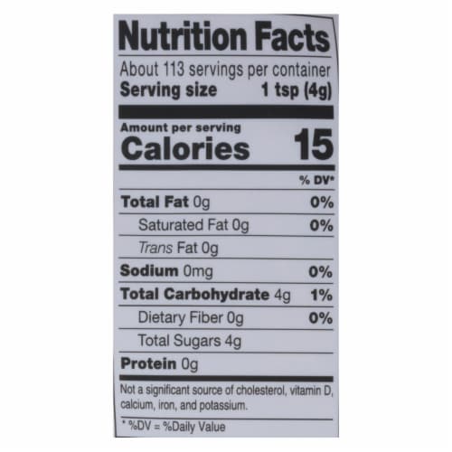 Organic Coconut Sugar 1 lb. Bag Perspective: back
