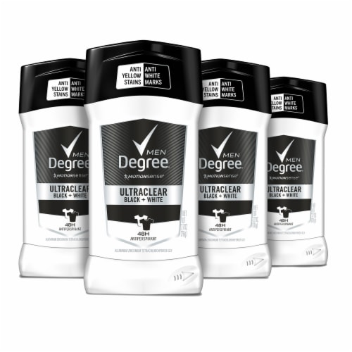 Degree Men MotionSense Invisible Solid Black + White Antiperspirant Deodorant Stick Perspective: back
