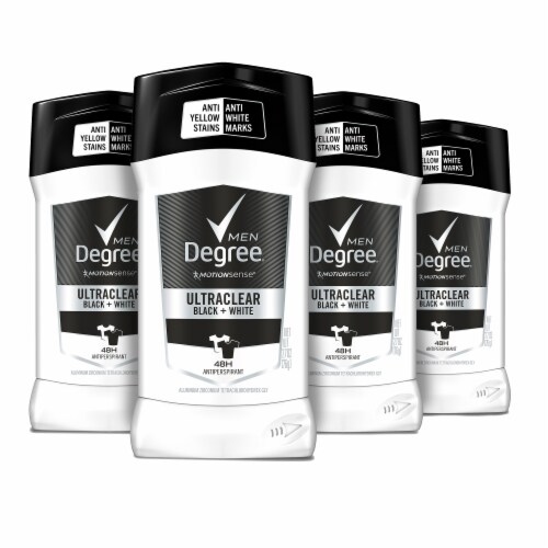Degree Men MotionSense Invisible Solid Black + White Antiperspirant Deodorant Stick Perspective: back