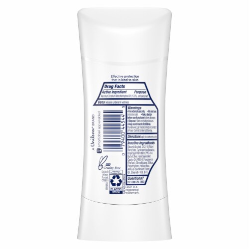 Dove Women 48-Hour Protection Advanced Care Original Clean Antiperspirant Deodorant Stick Perspective: back