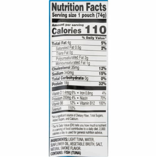 StarKist® Tuna Creations Hickory Smoked Seasoned Tuna Pouch Perspective: back