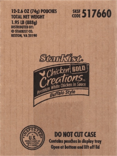 StarKist Chicken Creations Bold Buffalo Style Chicken Pouch Case Perspective: back