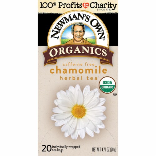 Newman's Own Organic Variety Pack Herbal Tea with 20 Tea Bags Per Box (4 Pack) Perspective: back