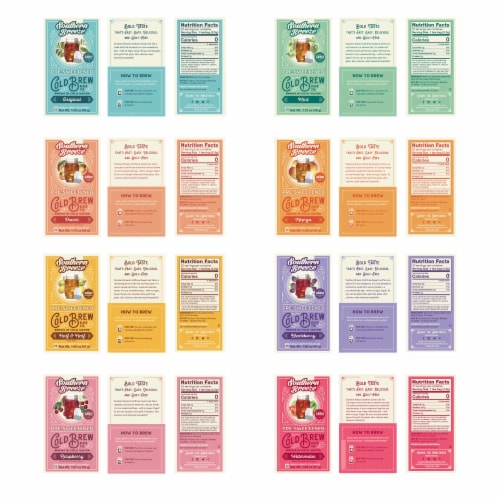 Southern Breeze Cold Brew Sweet Tea Variety Pack with 20 Tea Bags, Pack of 8 Perspective: back