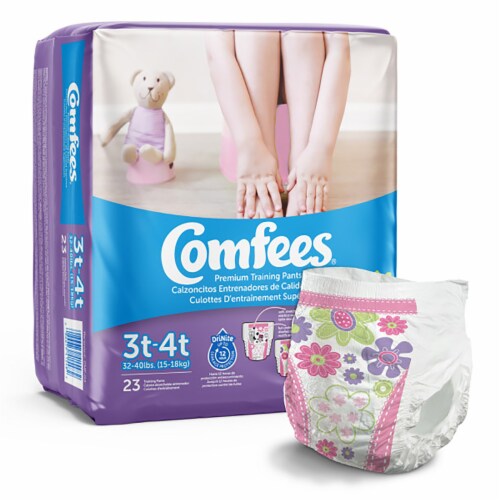 Comfees Toddler Toddler Training Pants Size 3T to 4T 32 to 40 lbs. 138 Ct Perspective: back