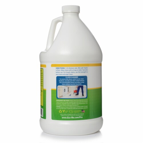 Eco-Me Pro 4pk. 1 Gallon Floor Cleaner  Lemon Scent Perspective: back