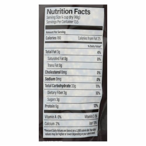 Ancient Harvest Organicanicanic Tri-Color Grains, Harmony Quinoa, 23 Oz. Perspective: back
