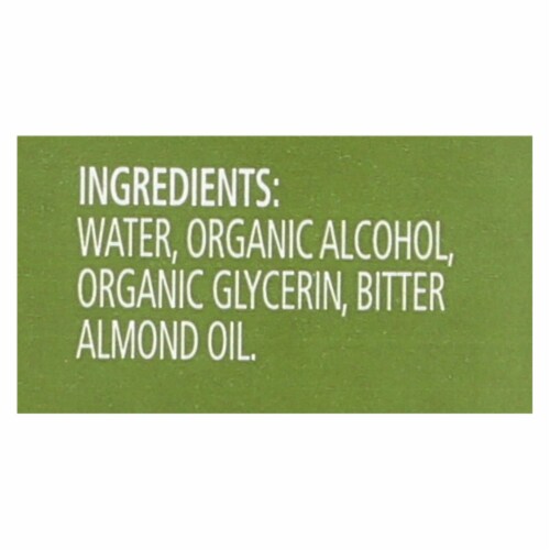 Simply Organic Almond Extract - Organic - 4 oz Perspective: back