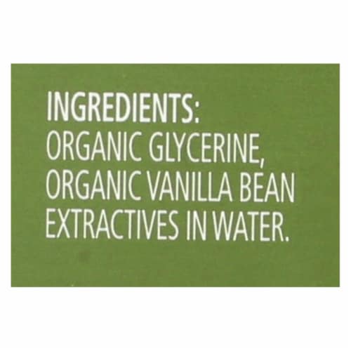Simply Organic Vanilla Flavoring - Organic - 4 oz - Case of 6 Perspective: back