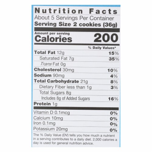 Pamela's Products - Cookies - Pecan Shortbread - Gluten-Free - Case of 6 - 6.25 oz. Perspective: back