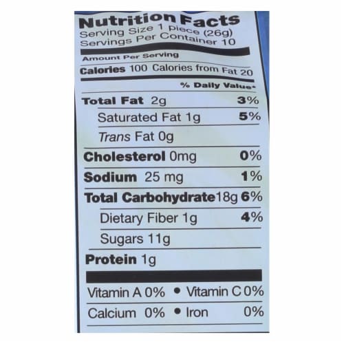Pamela’S Products Extra Large Cookies, Figgies & Jammies, Blueberry & Fig, 9 Oz. Perspective: back