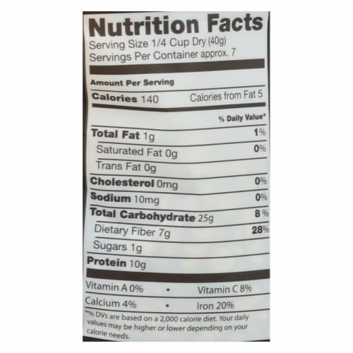 Truroots Organic Green Lentils - Sprouted - Case of 6 - 10 oz. Perspective: back