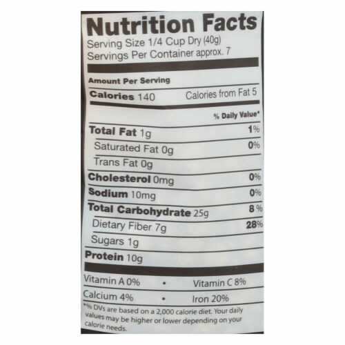 Truroots Organic Green Lentils - Sprouted - Case of 6 - 10 oz. Perspective: back